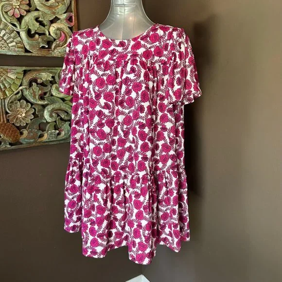 BB DAKOTA Pink Berry Floral Dress - NWT - Picture 2 of 7